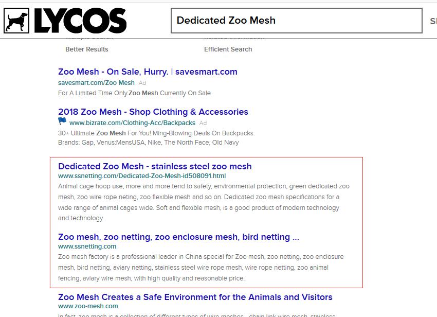 Dedicated Zoo Mesh-lycos