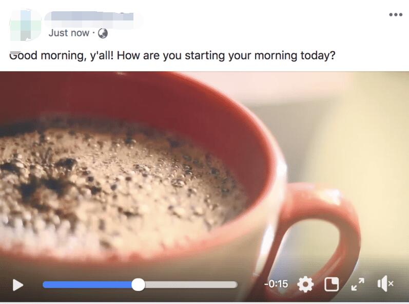 Facebook视频贴文